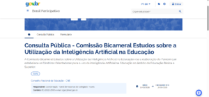Participe da consulta pública Participe da consulta pública